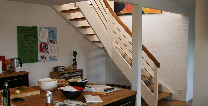 Kvartsvings trappe m.rustfri gelænder TT94 VRL